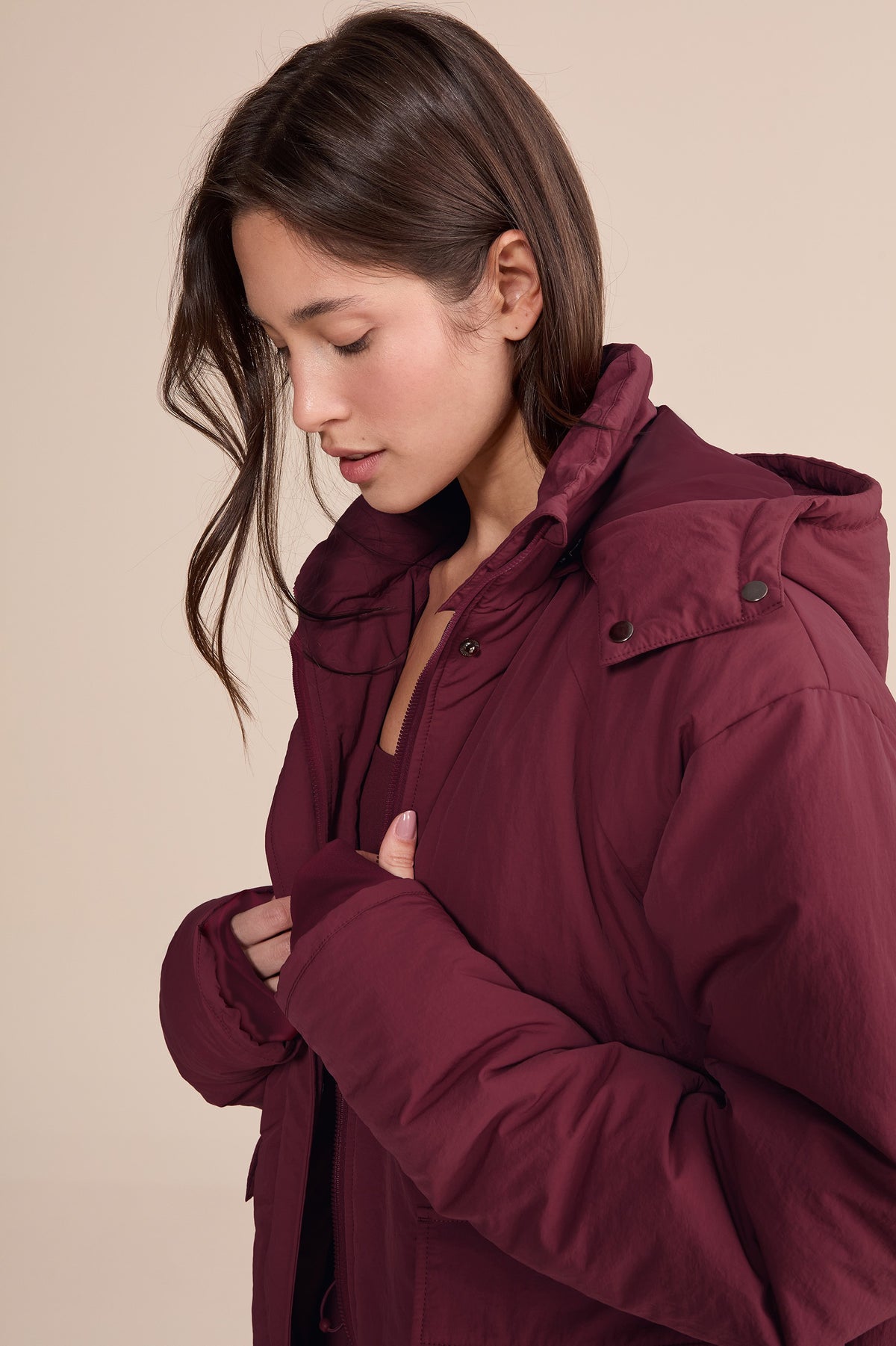 Fluffy Nylon Core Jacket