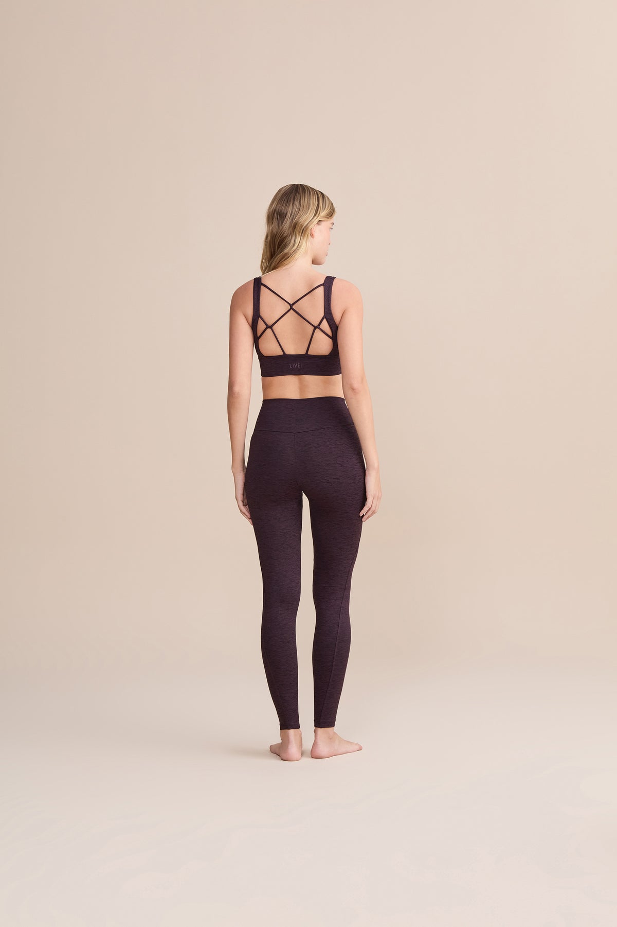 Back Strip Groove Long Leggings