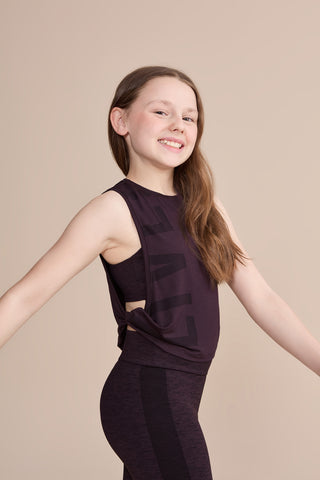 Twist Side Kids Tank Top