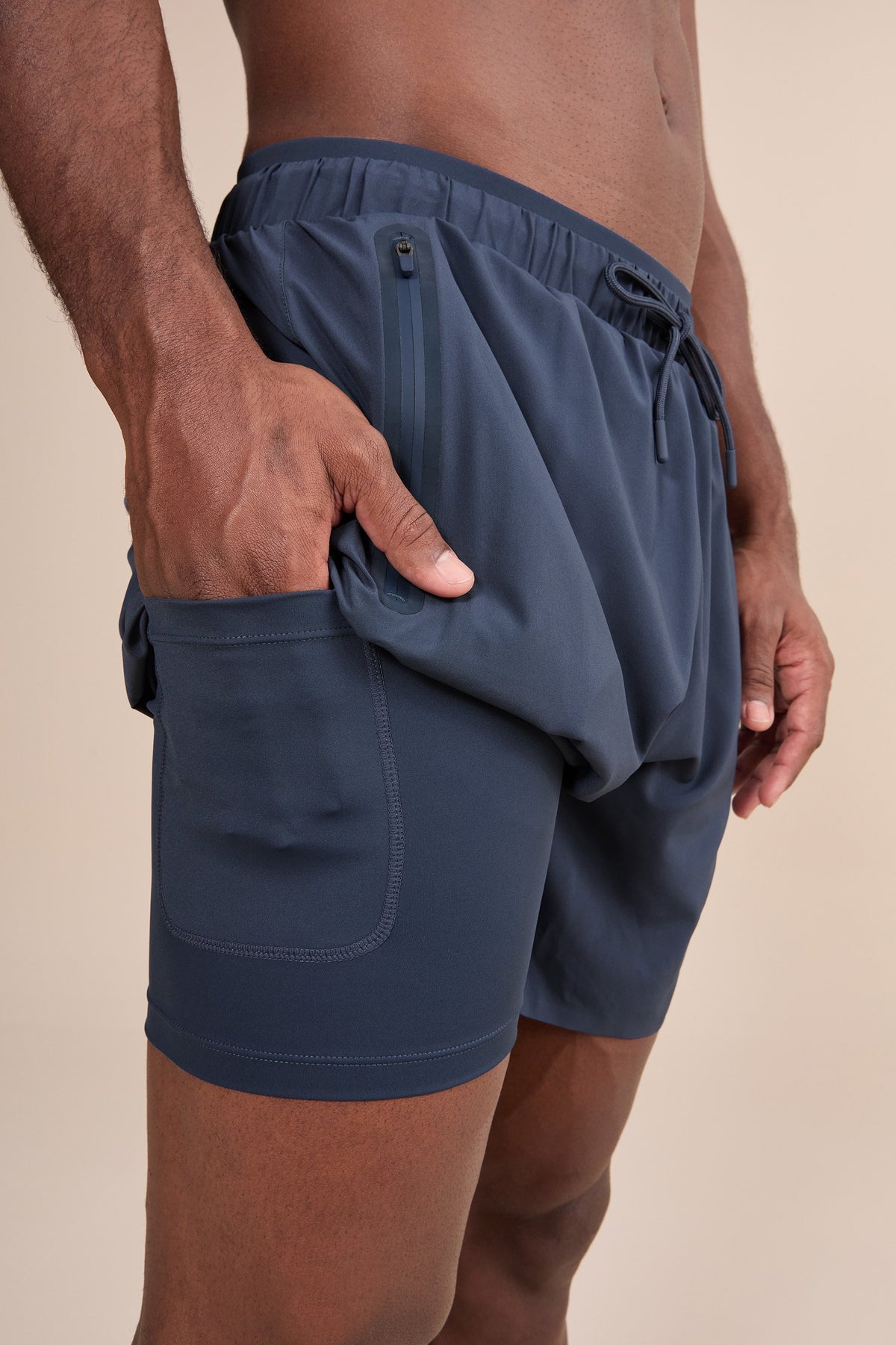6" Nylon Tech Sweat Shorts