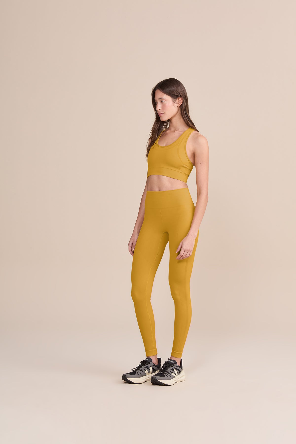 Mix Seamless Knit Racerback Sports Bra