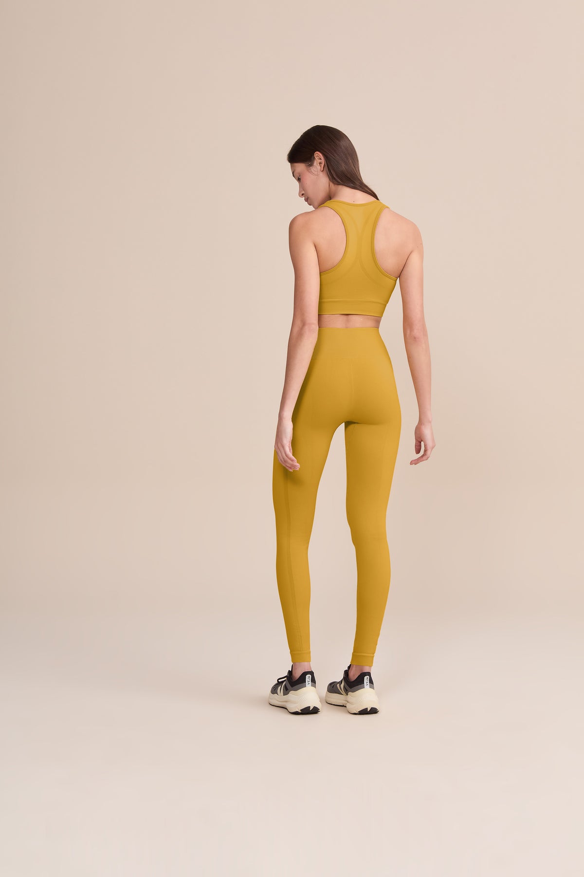 Mix Seamless Knit Racerback Sports Bra
