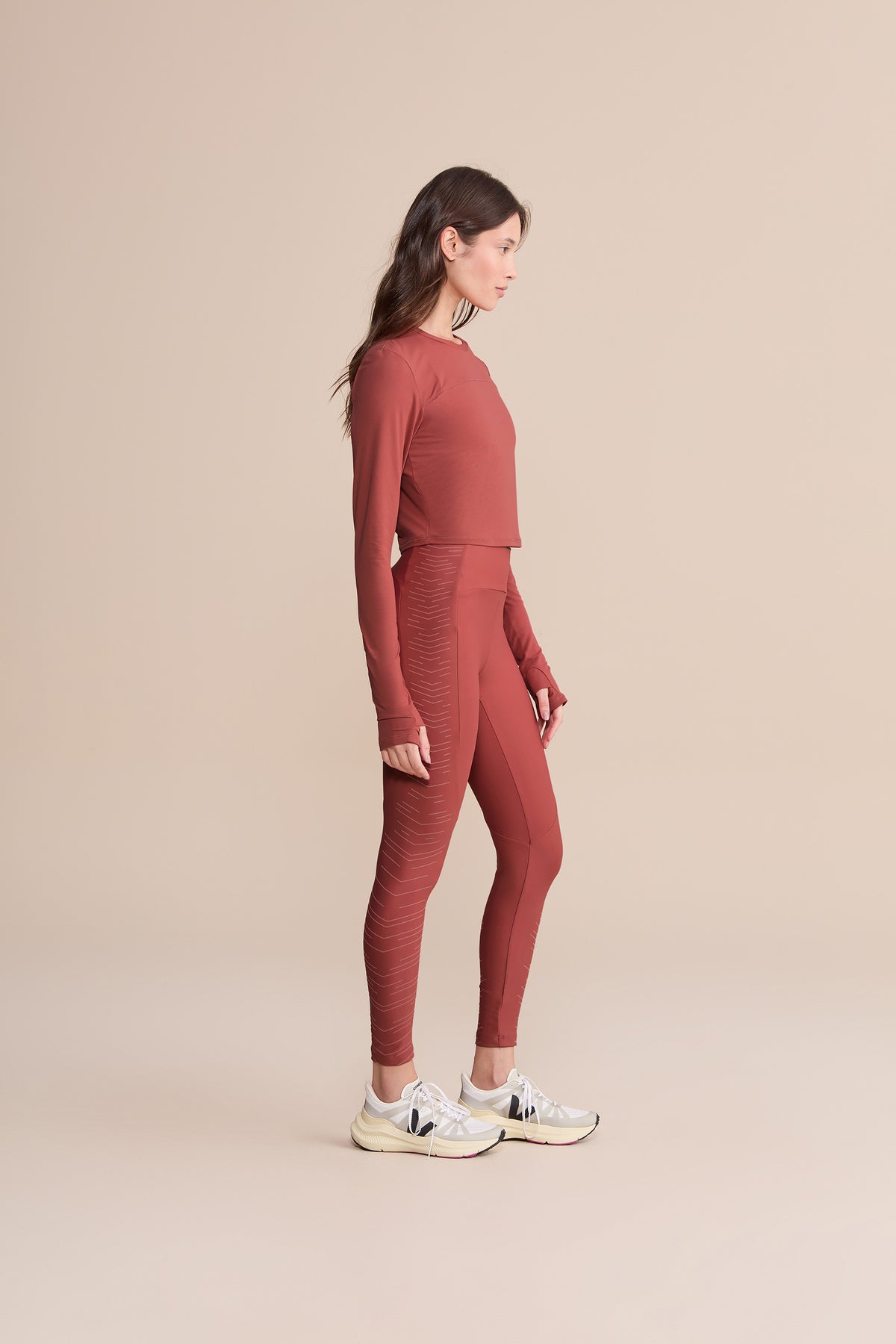 Action Skin® Cut Out Long Sleeve Top