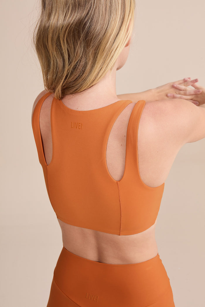 Cut Out Clash Sports Bra