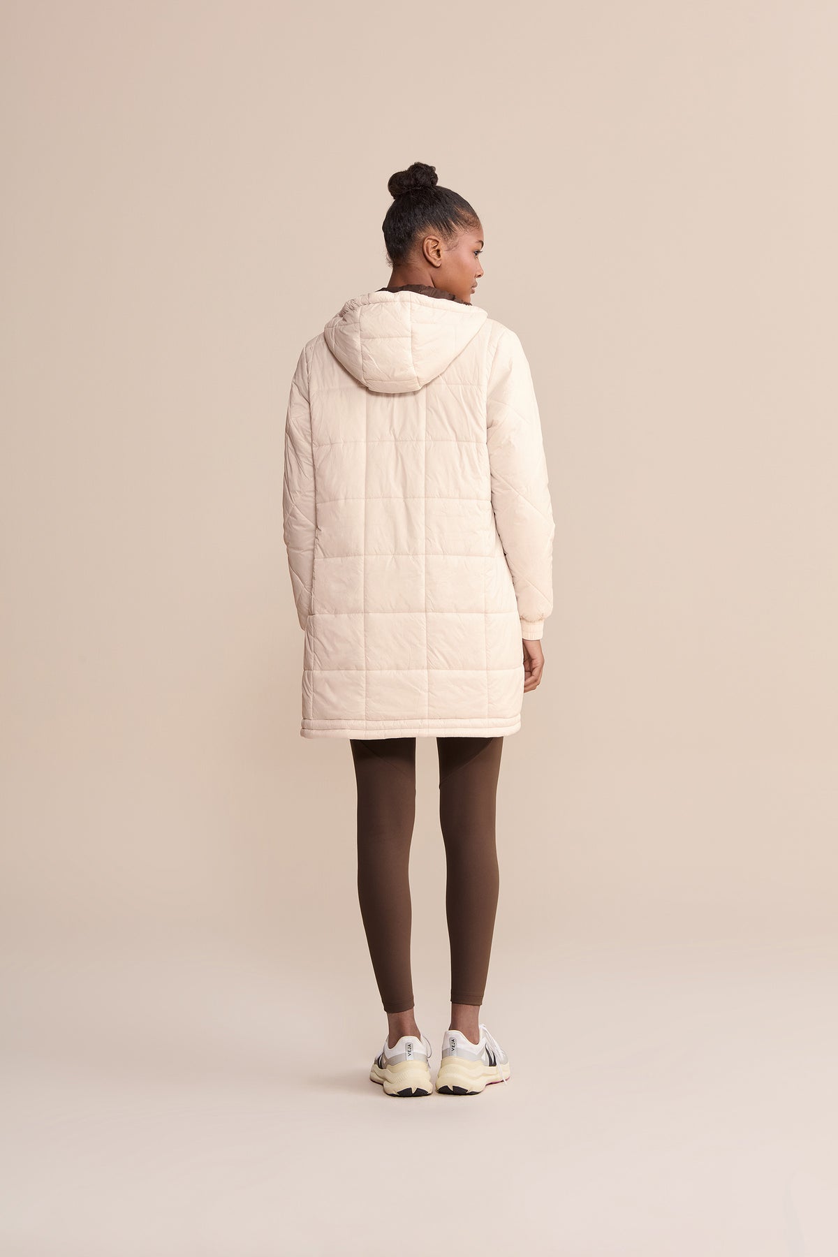Long Reversible Nylon Jacket
