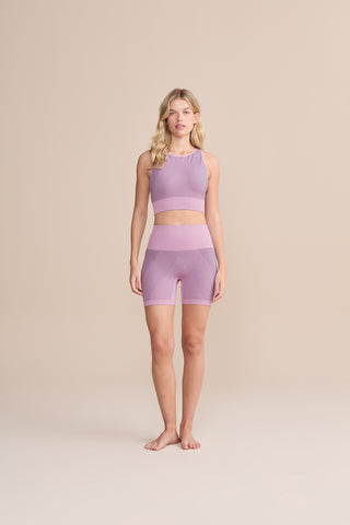 Seamless Diagonal Racerback Sports Bra