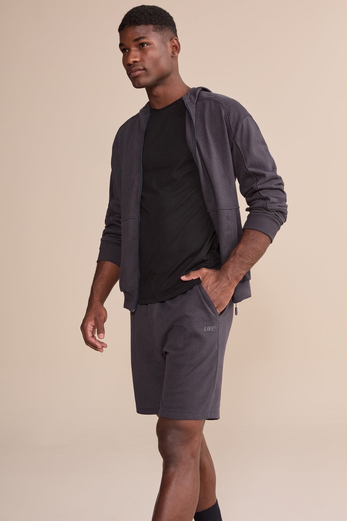 Men's Rino Stone Knit Long Shorts