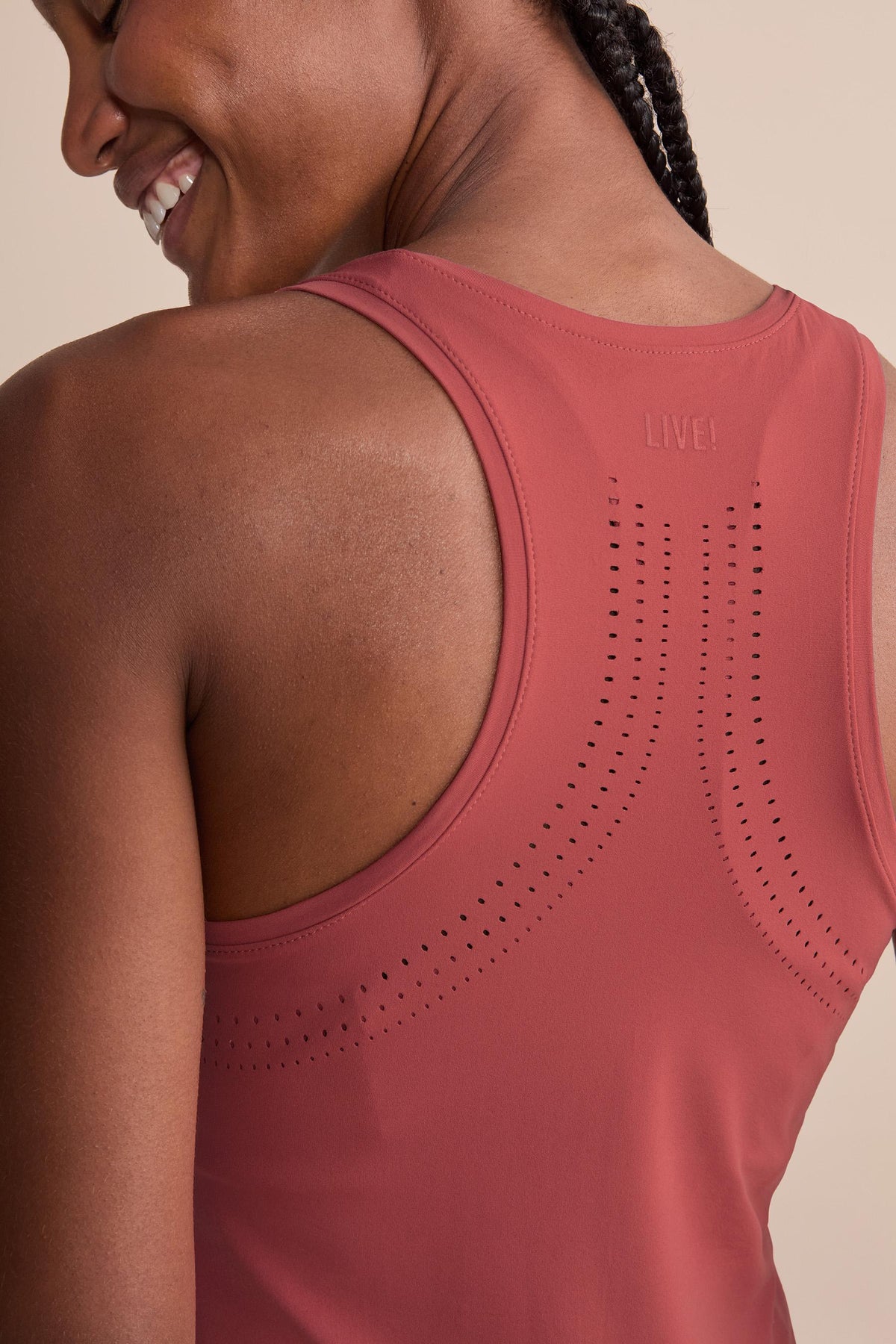 Broad Laser Racerback Tank Top