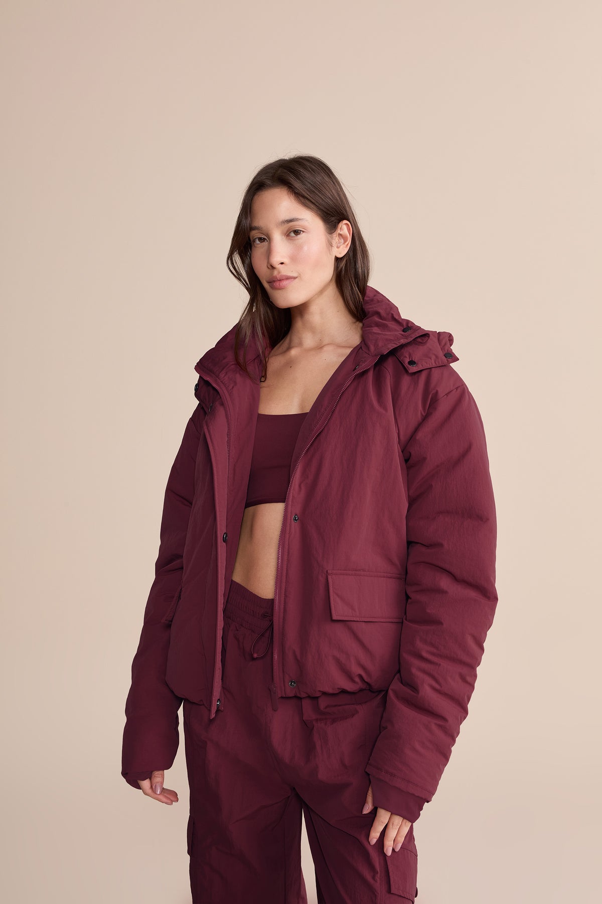 Fluffy Nylon Core Jacket