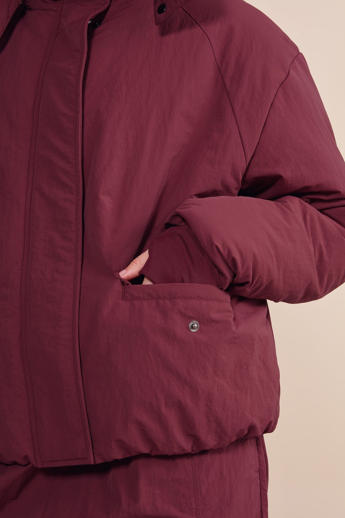 Fluffy Nylon Core Jacket