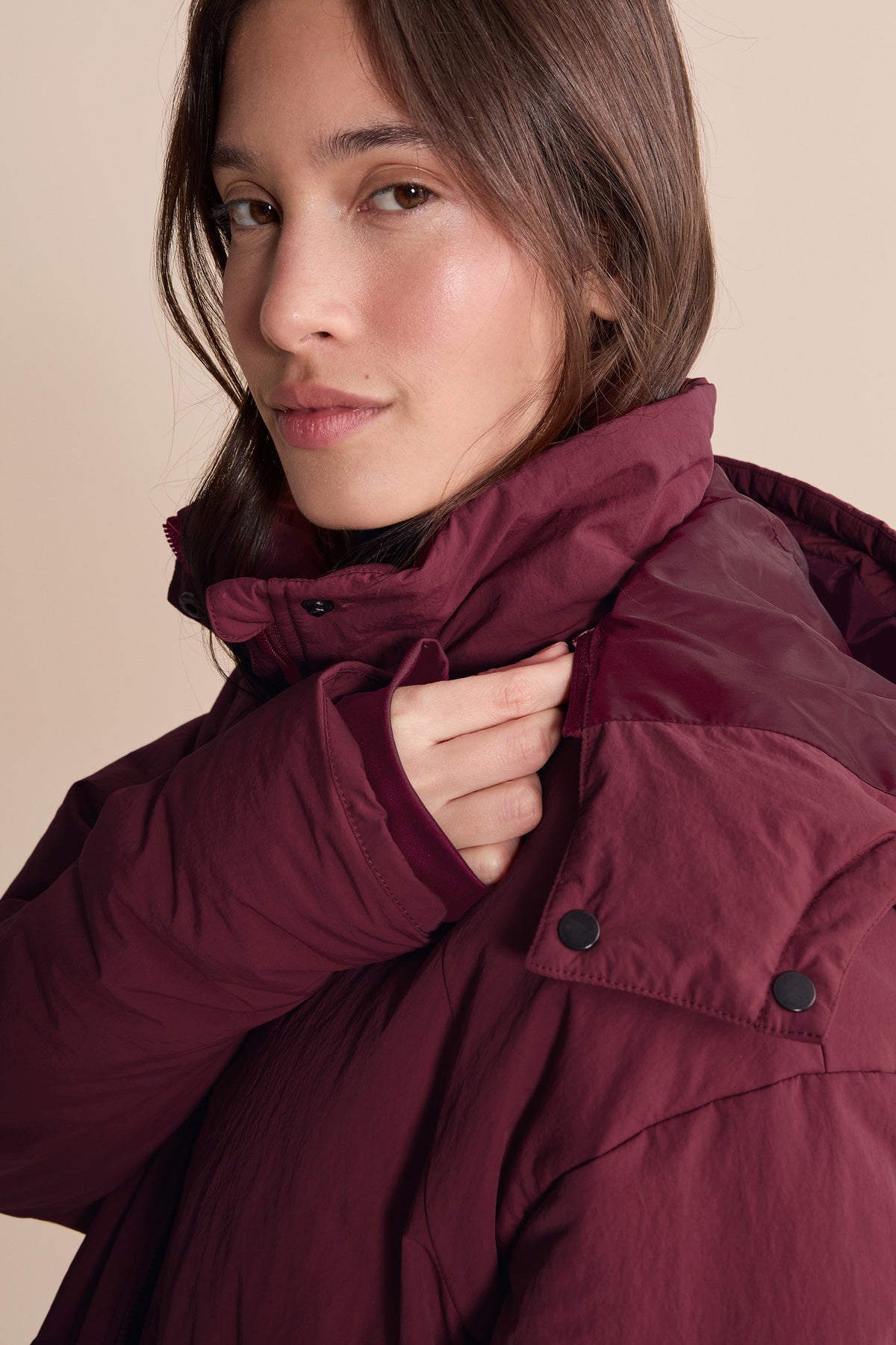 Fluffy Nylon Core Jacket