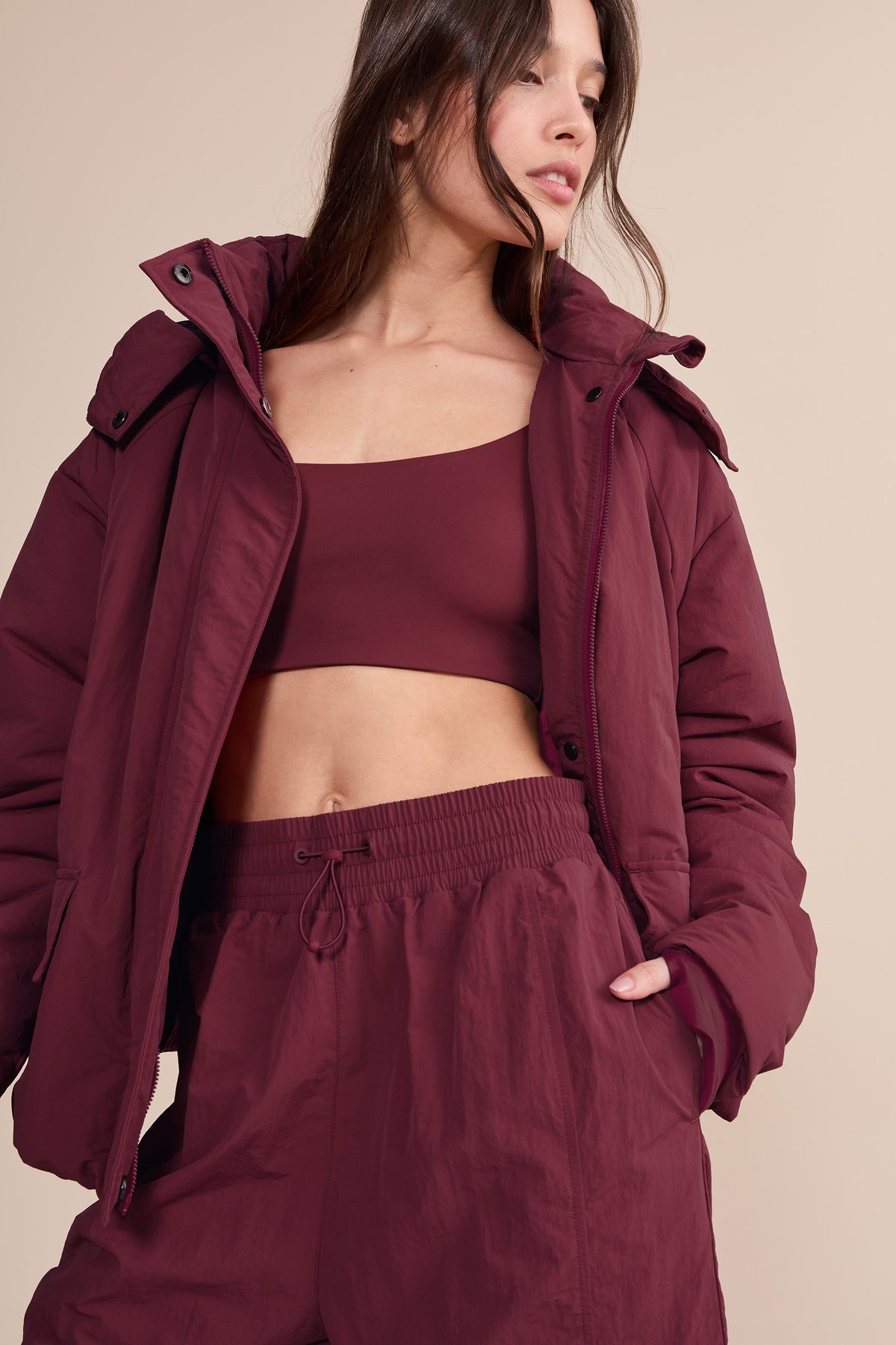 Fluffy Nylon Core Jacket