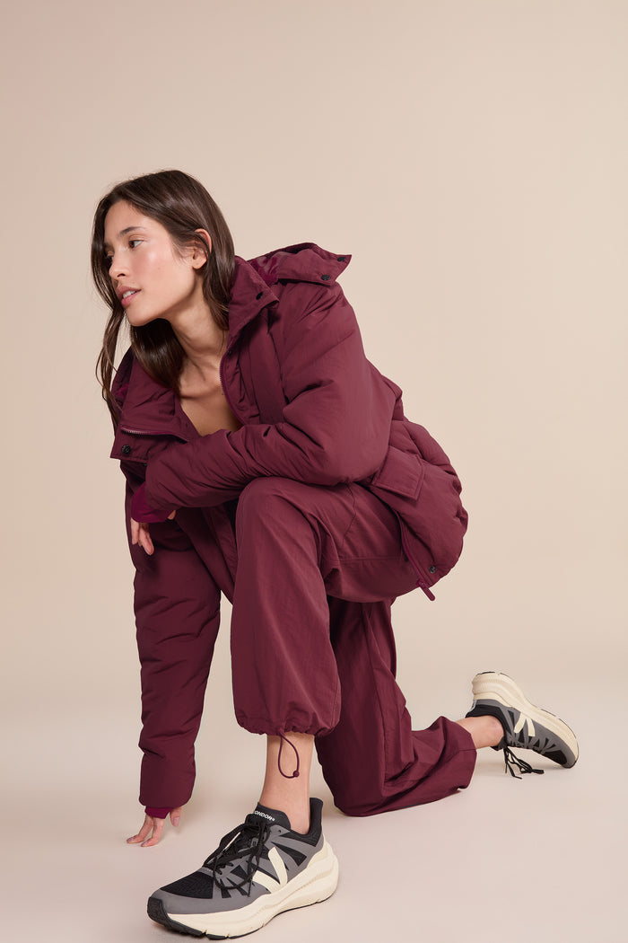 Fluffy Nylon Core Jogger Pants