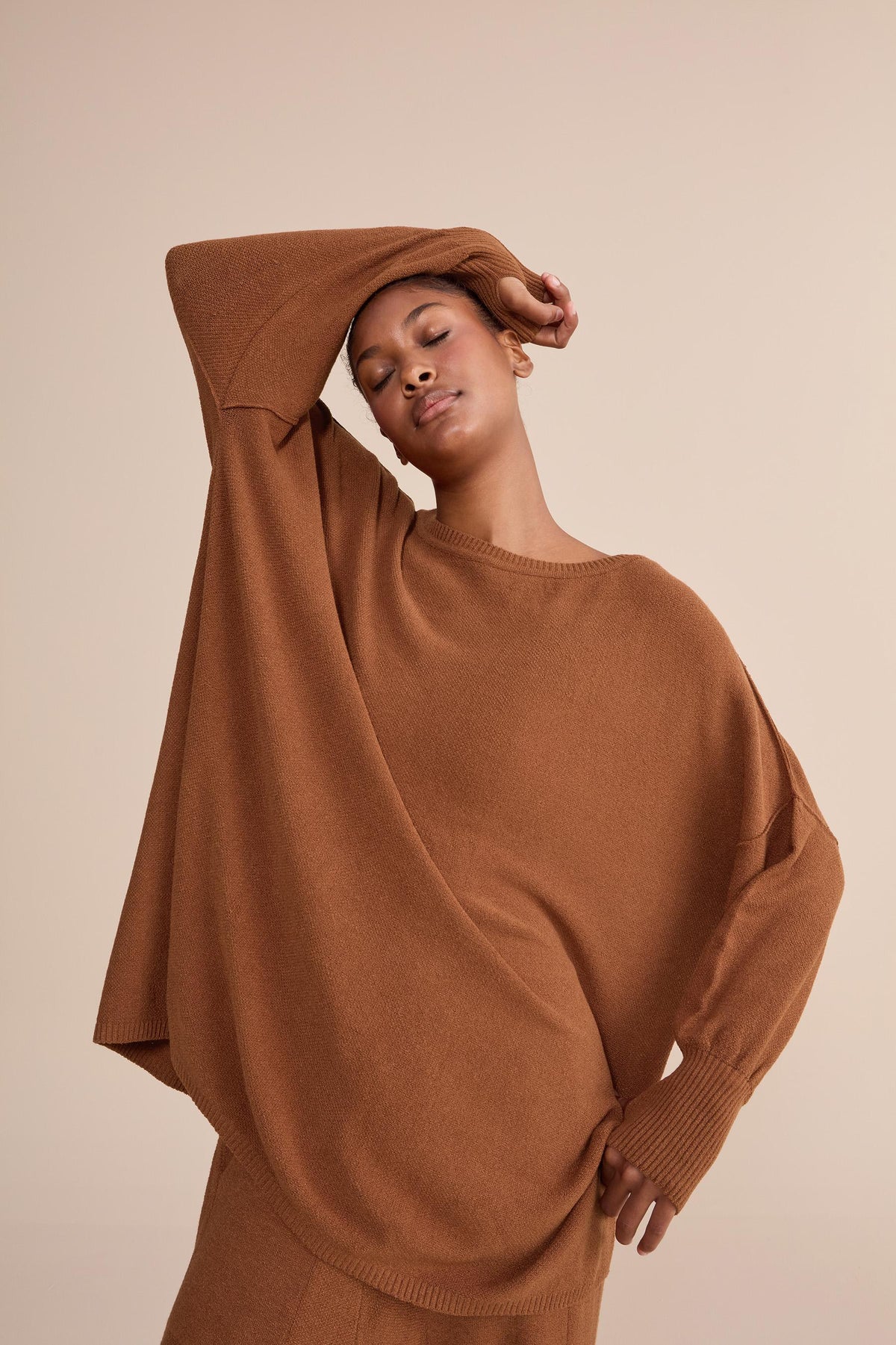 Mesh Stitch Knit Sweater