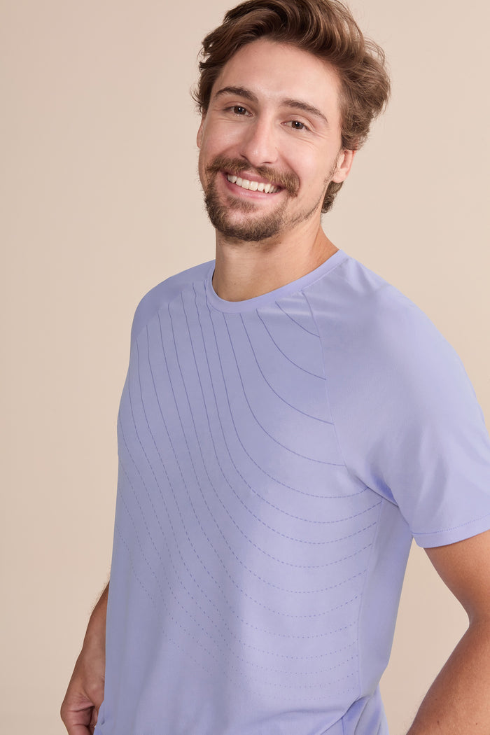 Men's Comfy Raglan Wave T-Shirt