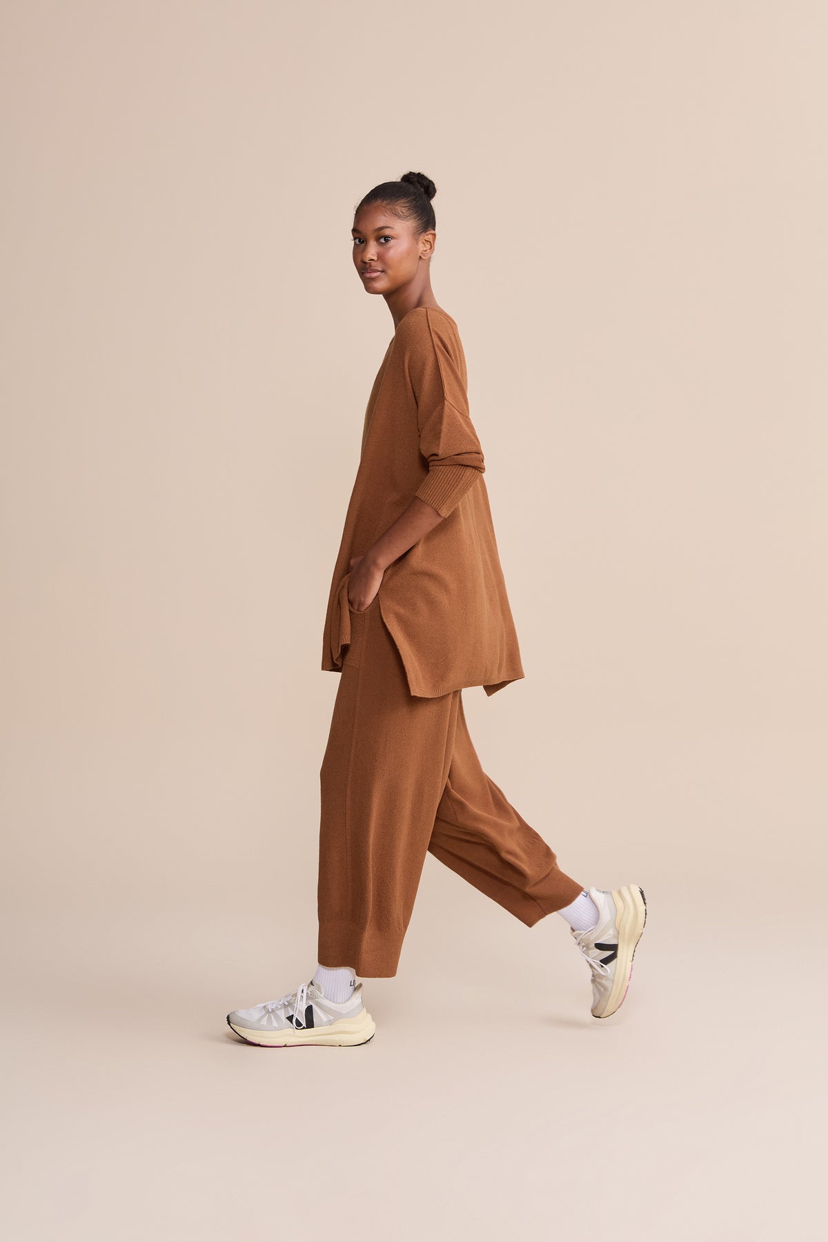 Mesh Stitch Knit Sweater