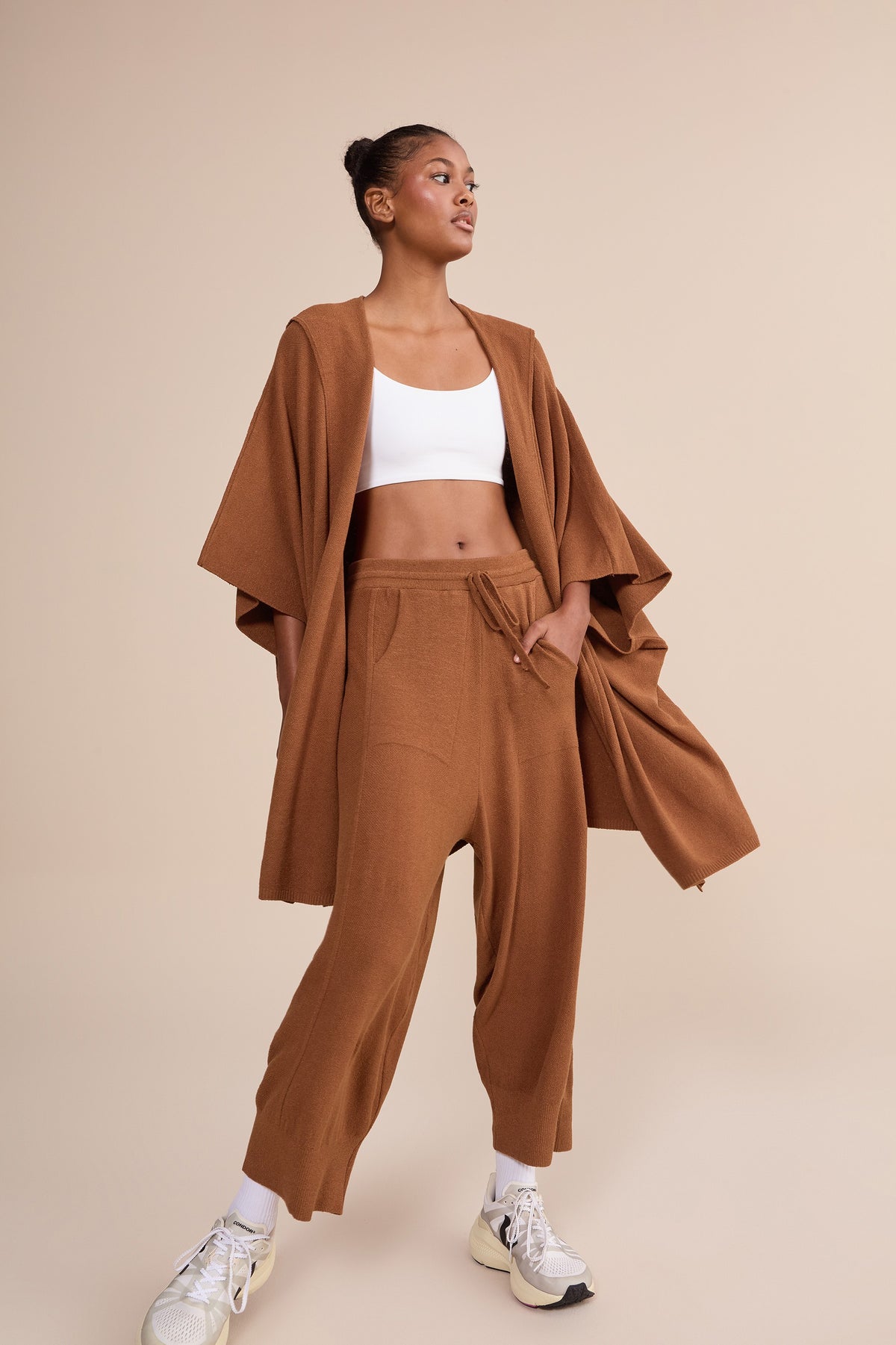 Mesh Stitch Knit Cardigan