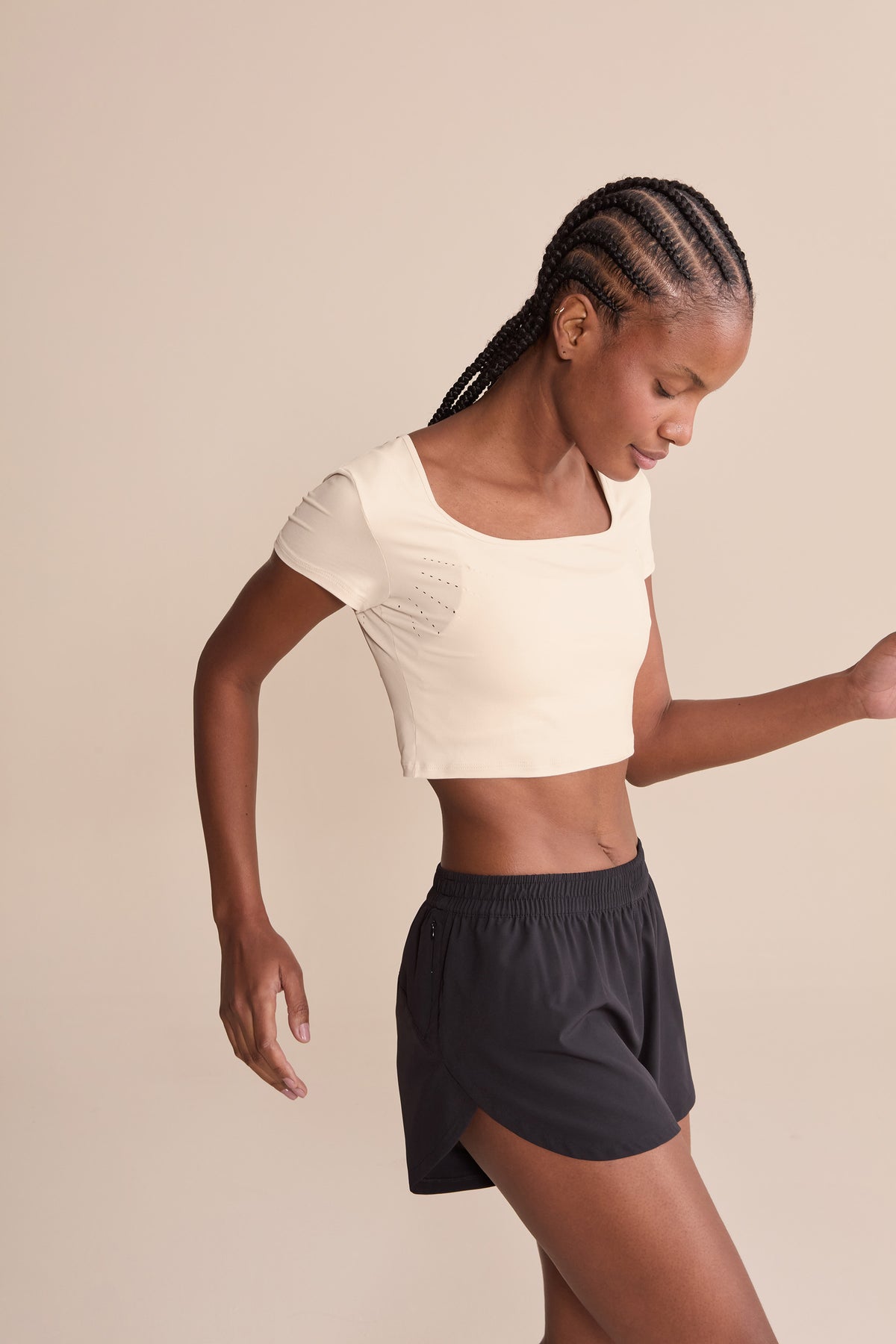 Broad Laser Cropped Top