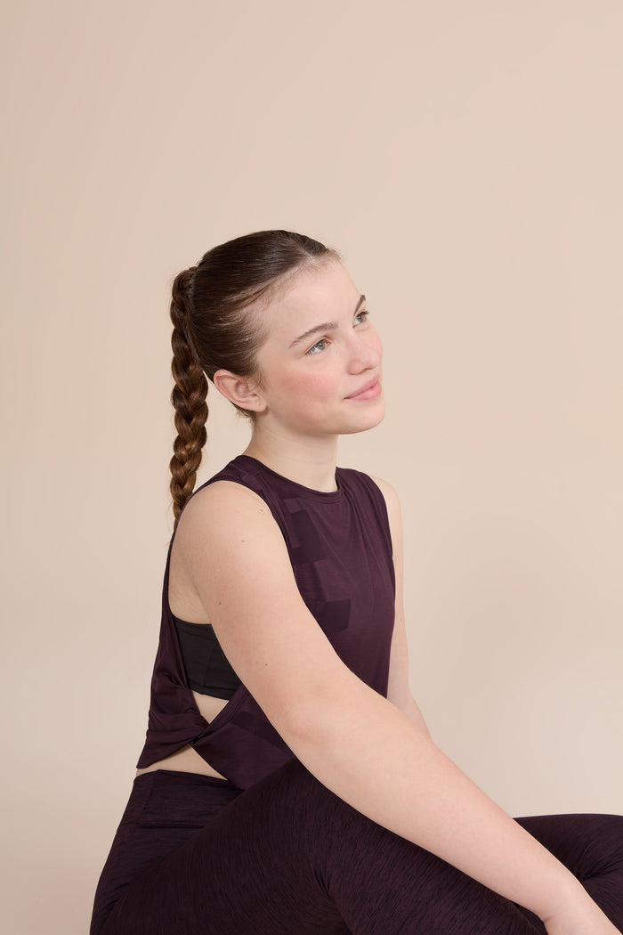 Twist Side Kids Tank Top