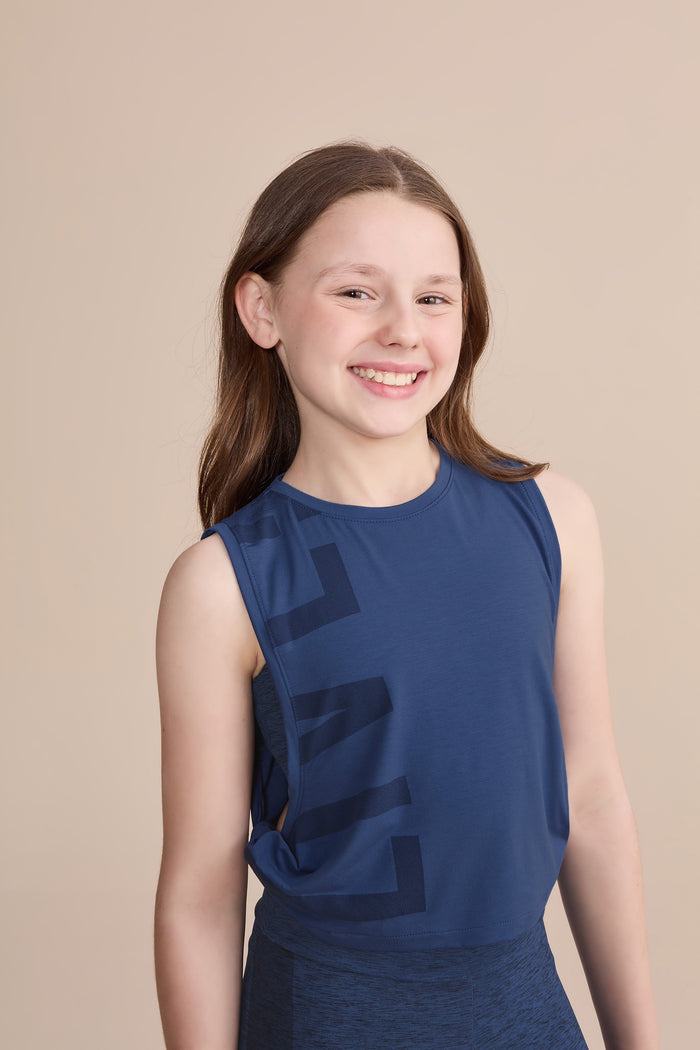 Twist Side Kids Tank Top
