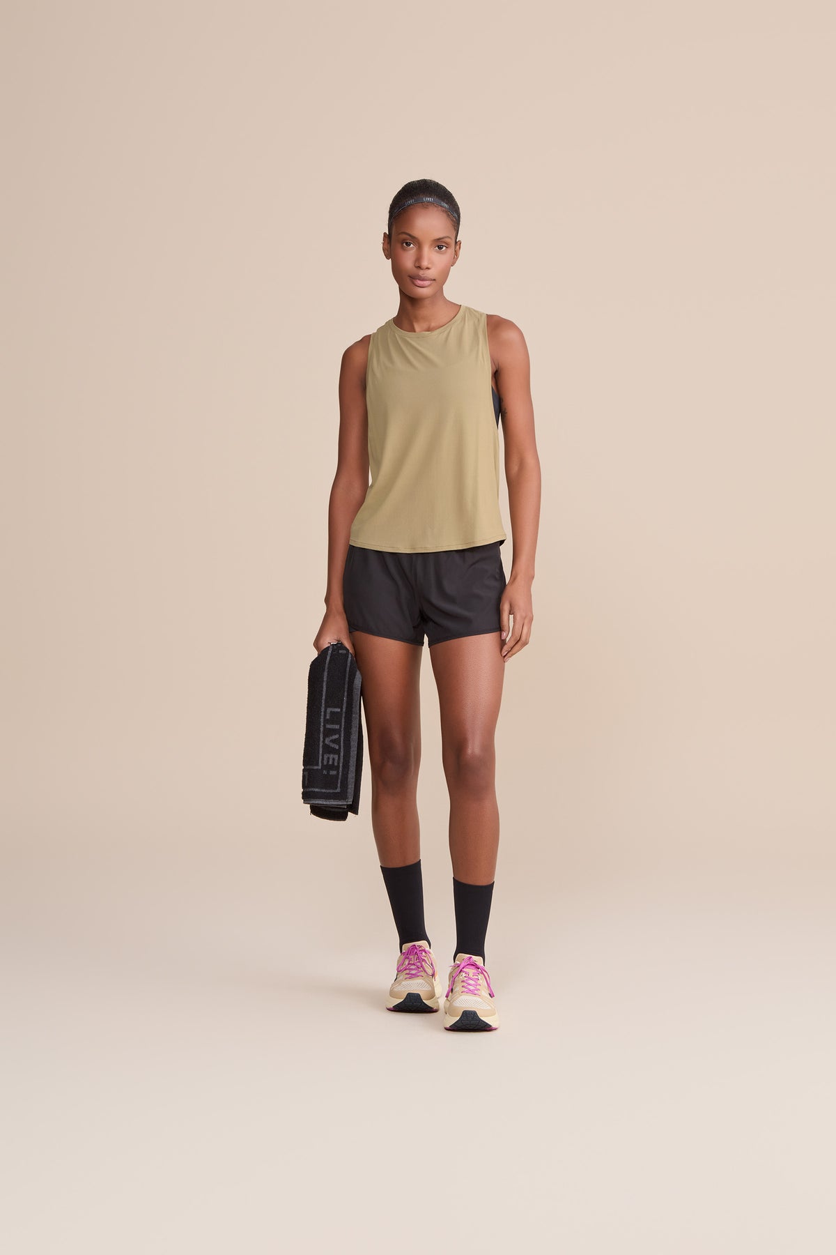 Long Cross Back Comfort Tank Top