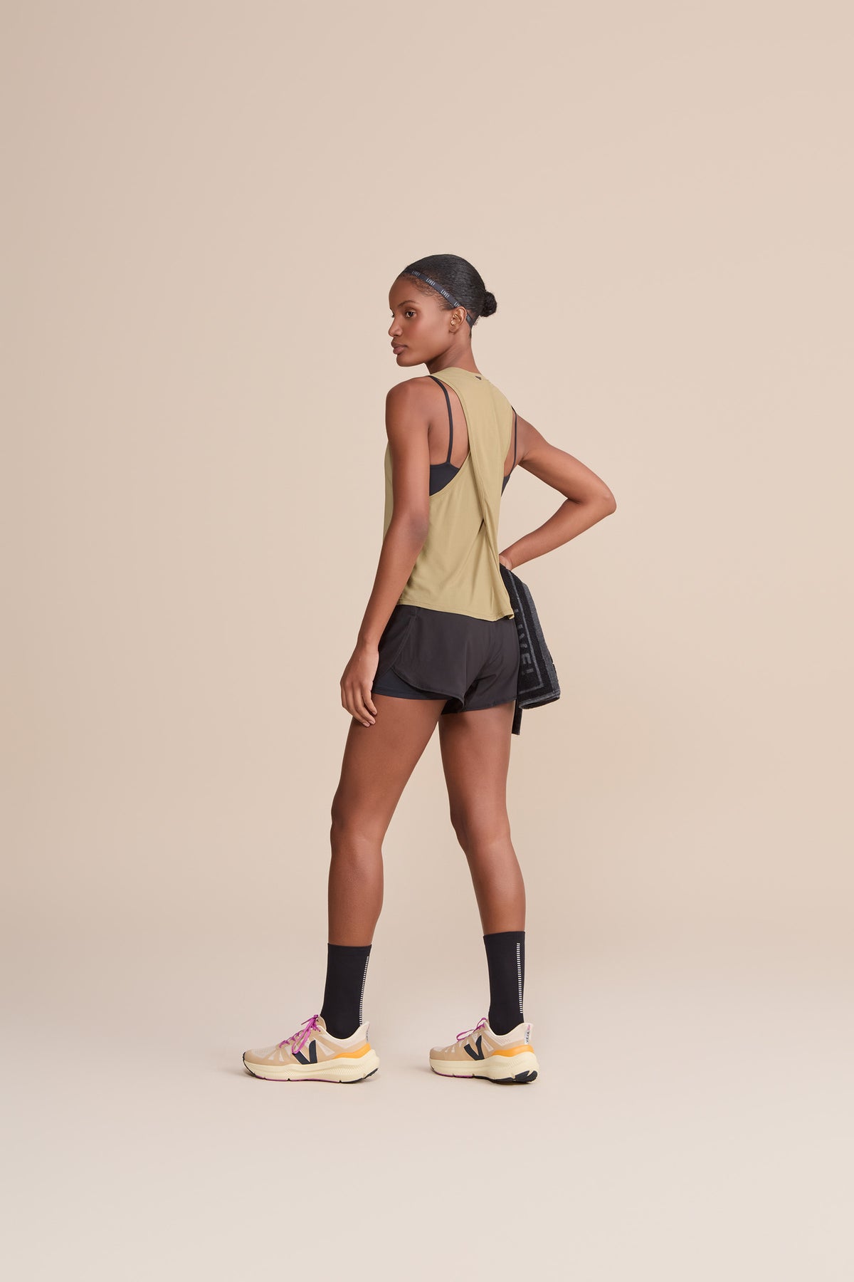 Long Cross Back Comfort Tank Top