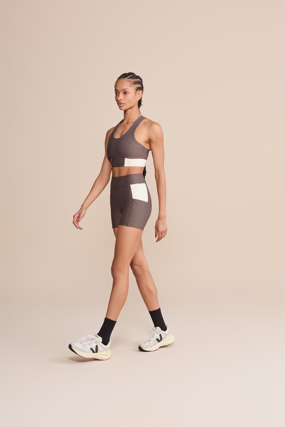 Suede Contrast Pocket Shorts