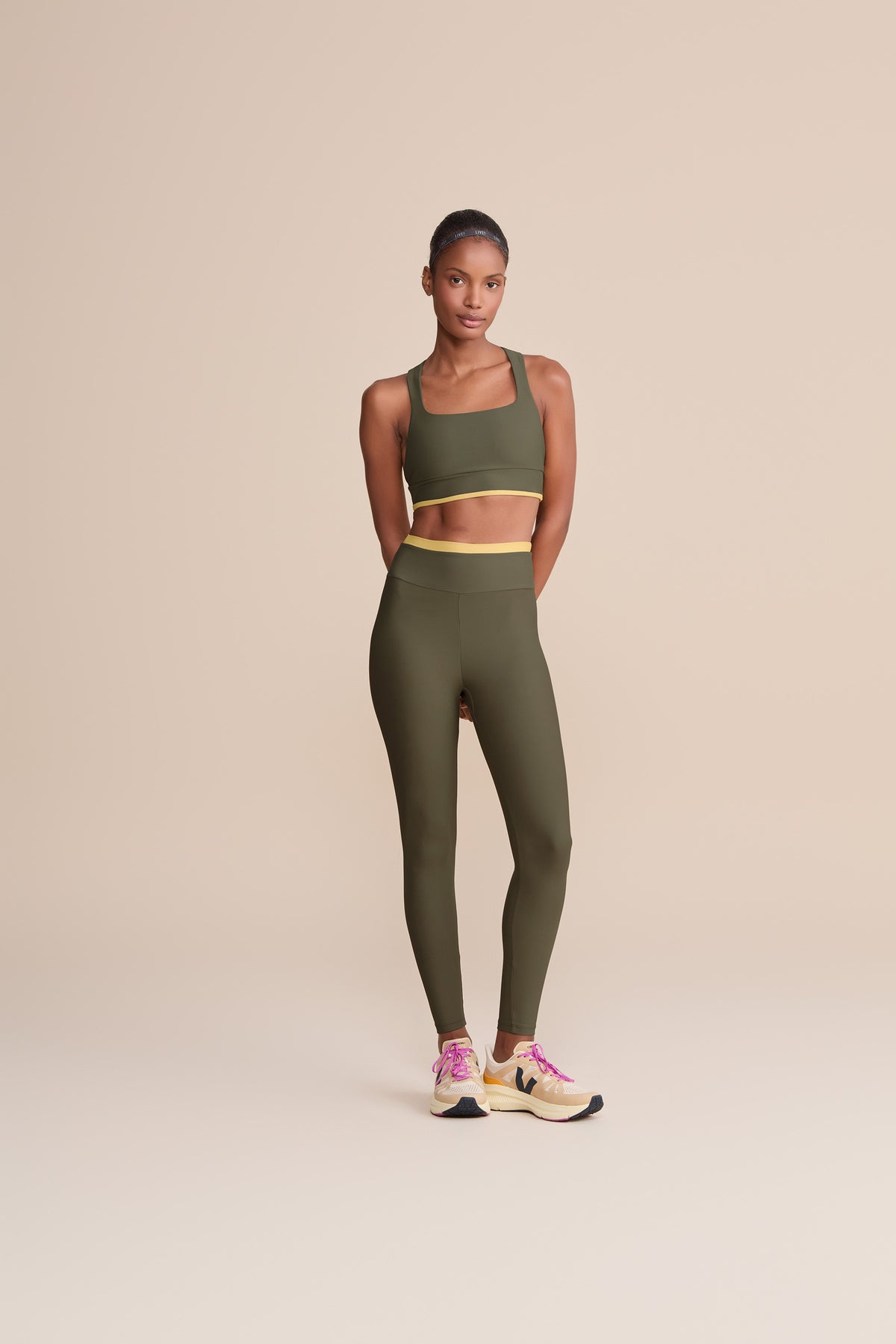 Neo Contrast Racerback Sports Bra