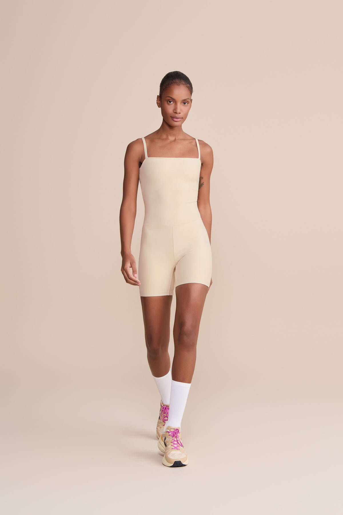 Neoprene Fit Shorts Romper