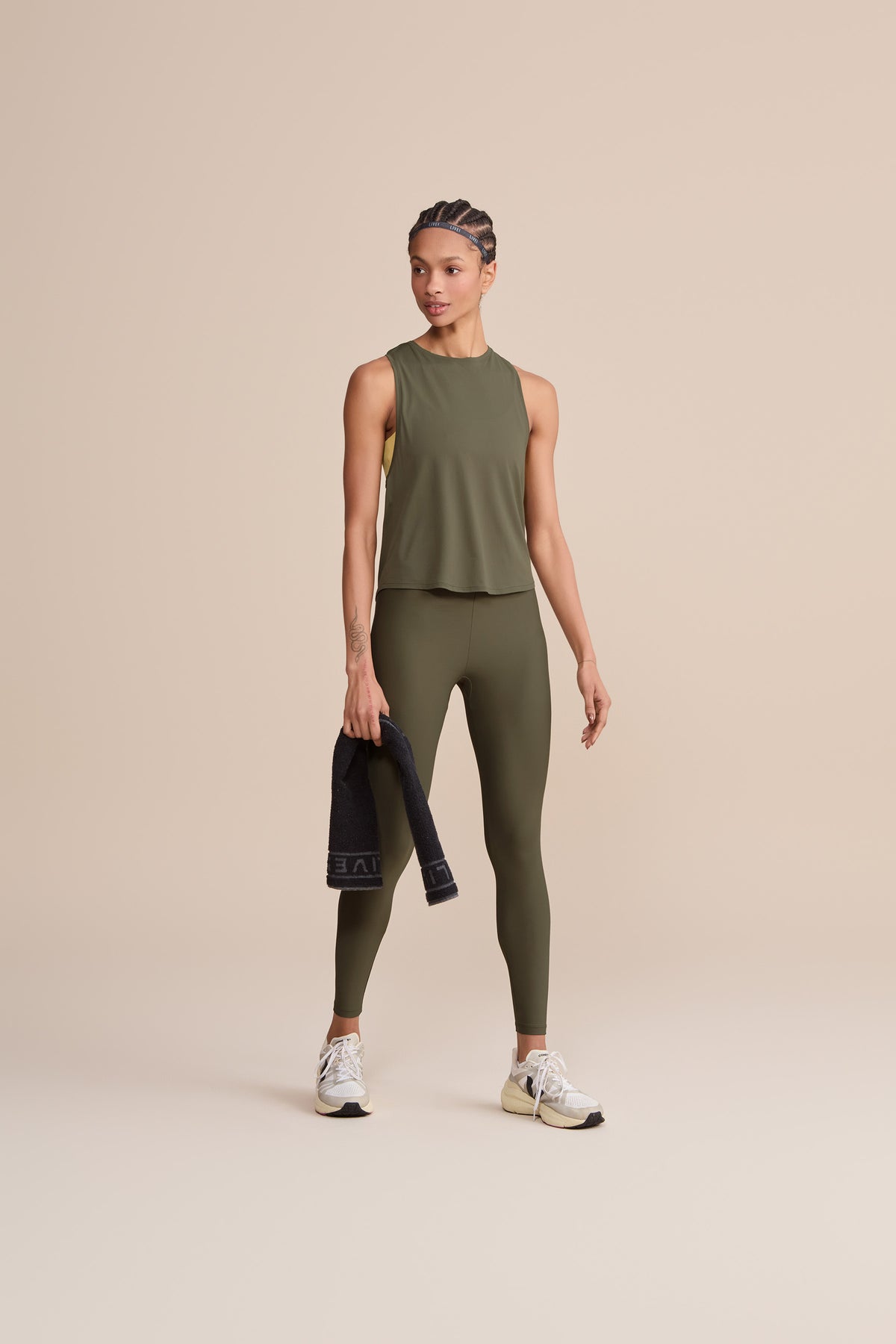 Long Cross Back Comfort Tank Top