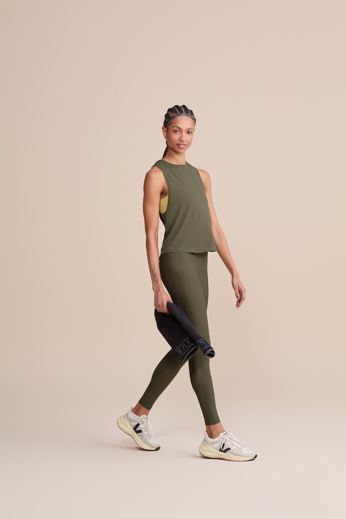 Long Cross Back Comfort Tank Top