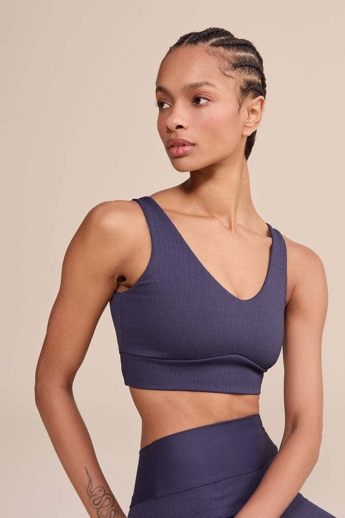 V Jacquard Fullness Sports Bra