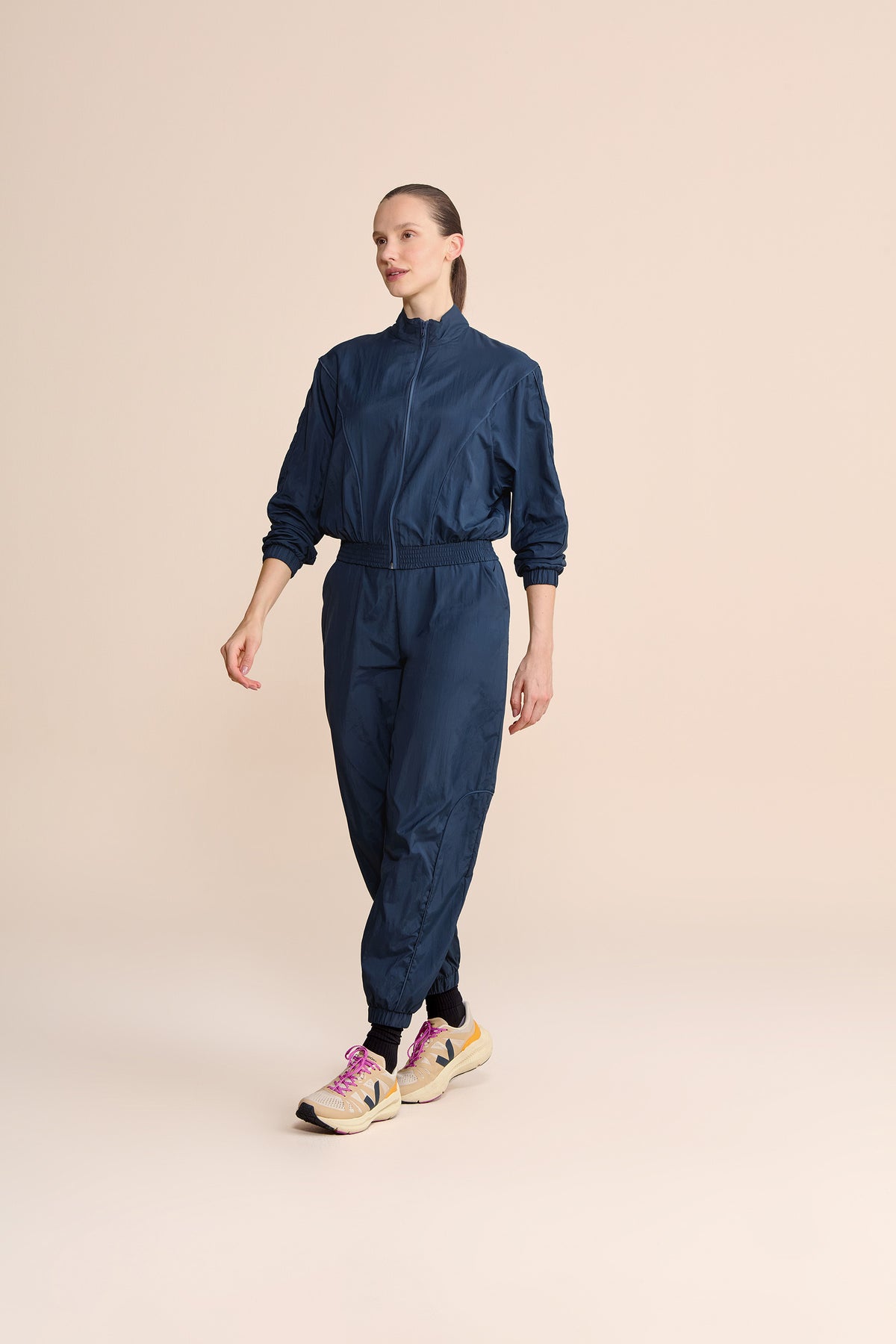 Nylon Net Filete Wide Jacket