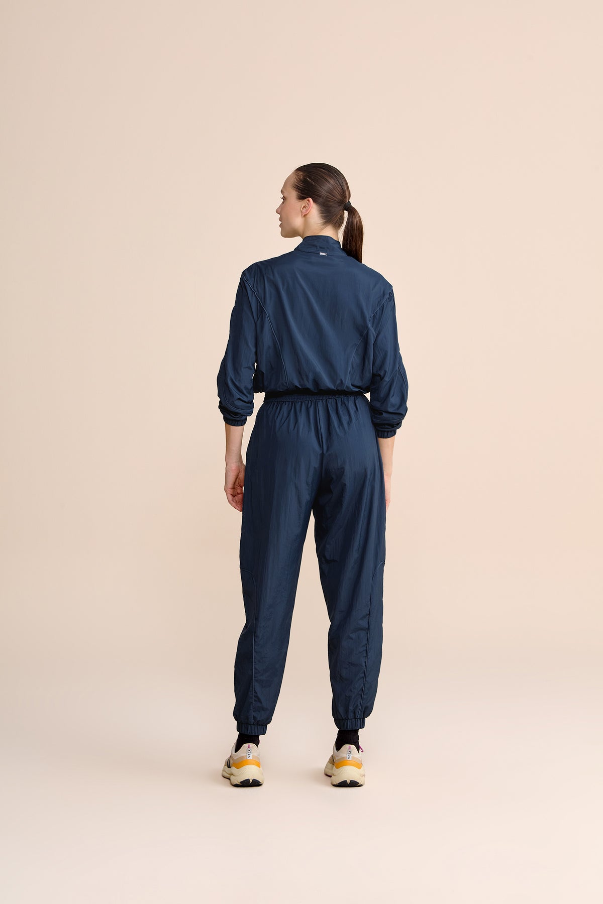 Nylon Net Filete Wide Pants