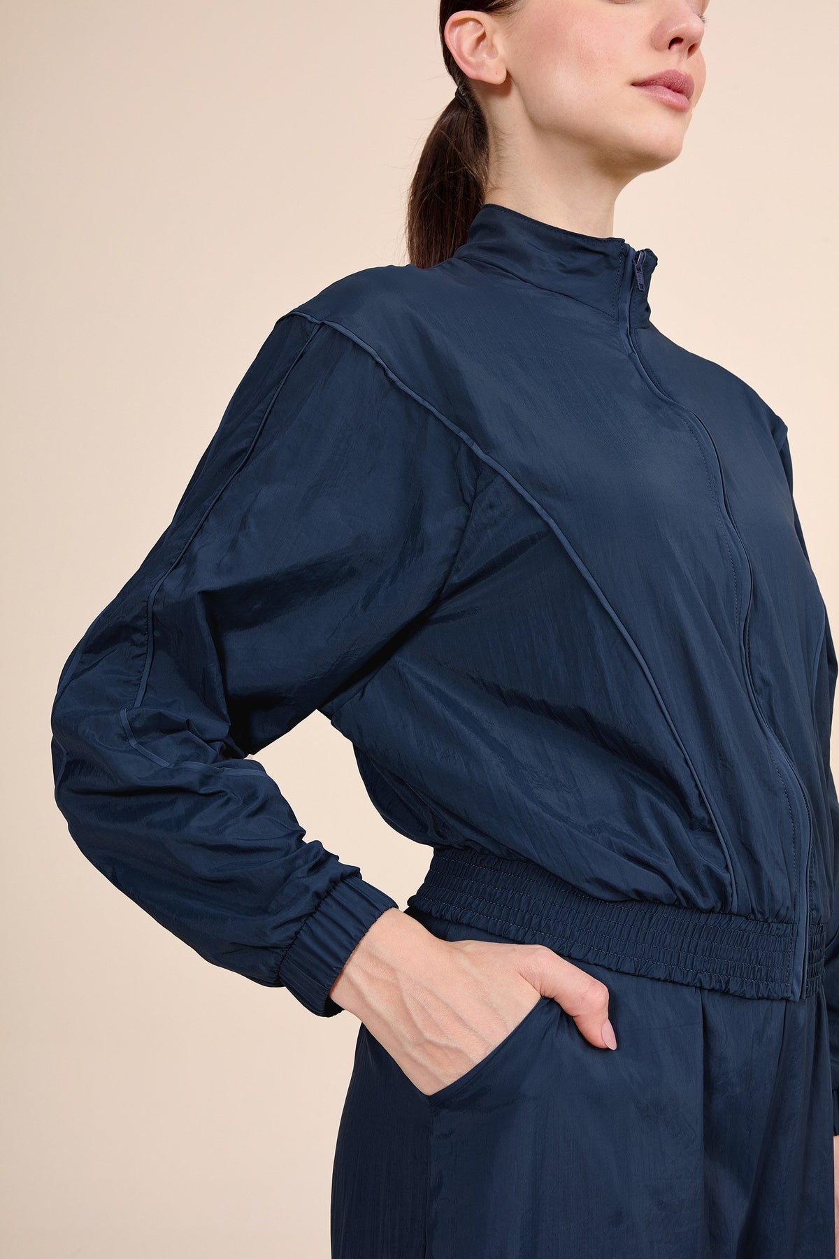 Nylon Net Filete Wide Jacket