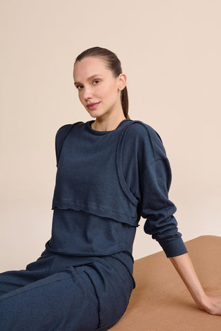 Slow Sweatshirt and Tank Top Set