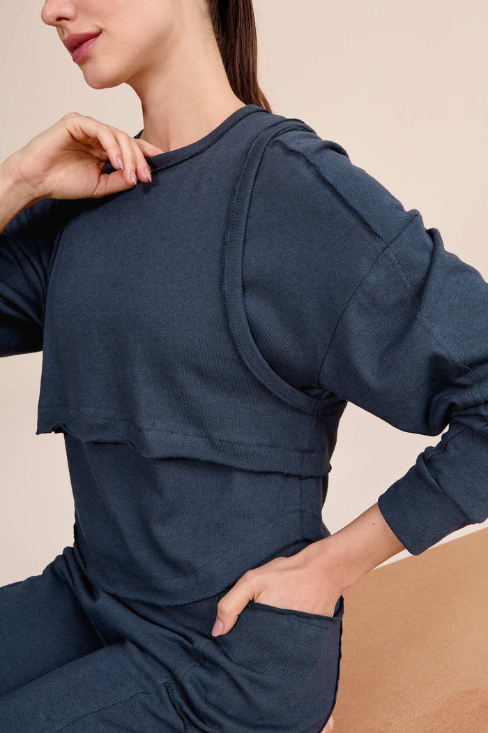 Slow Sweatshirt and Tank Top Set