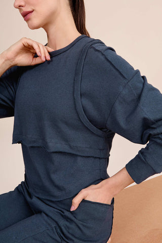 Slow Sweatshirt and Tank Top Set