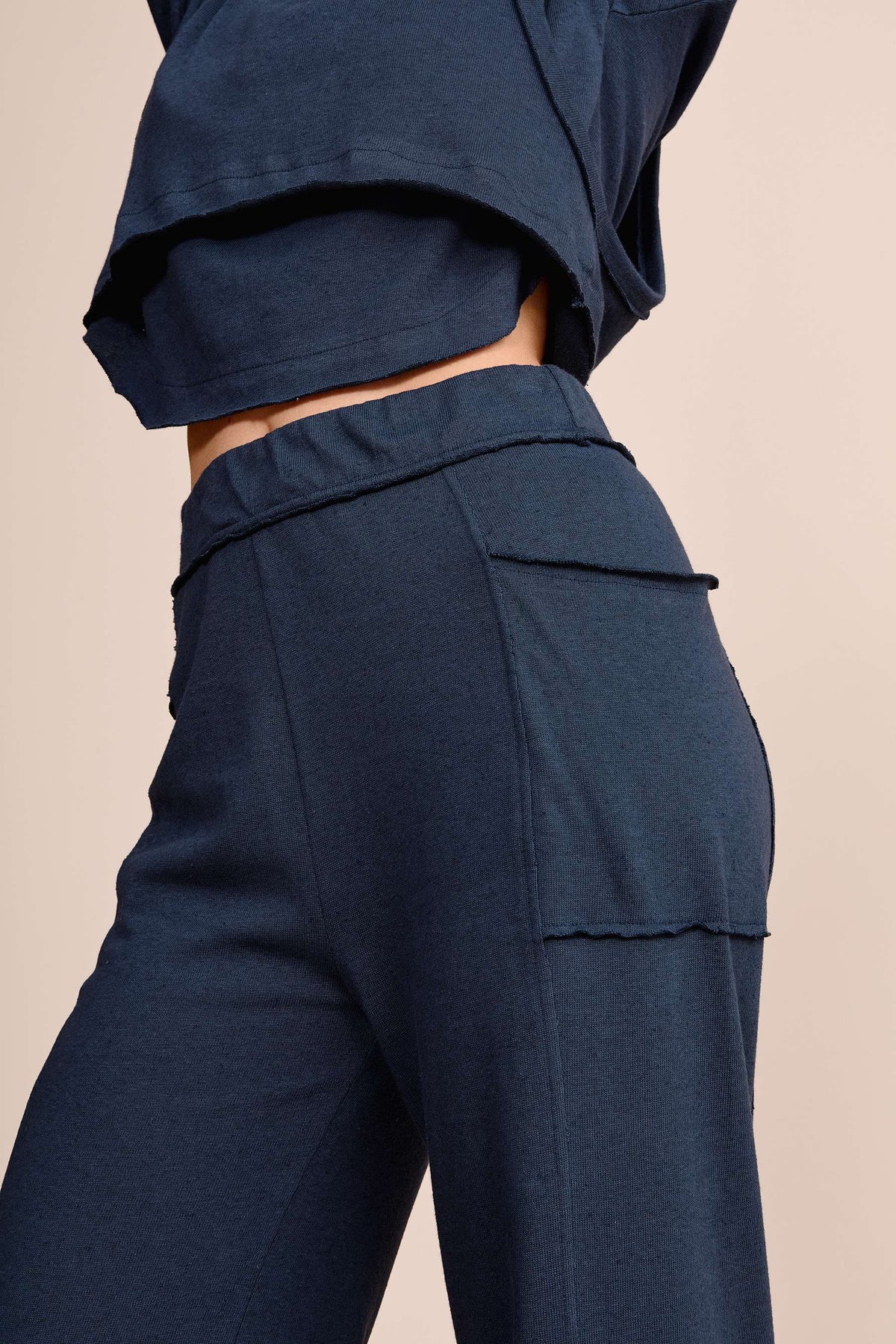 Slow Knit Straight-Leg Pants