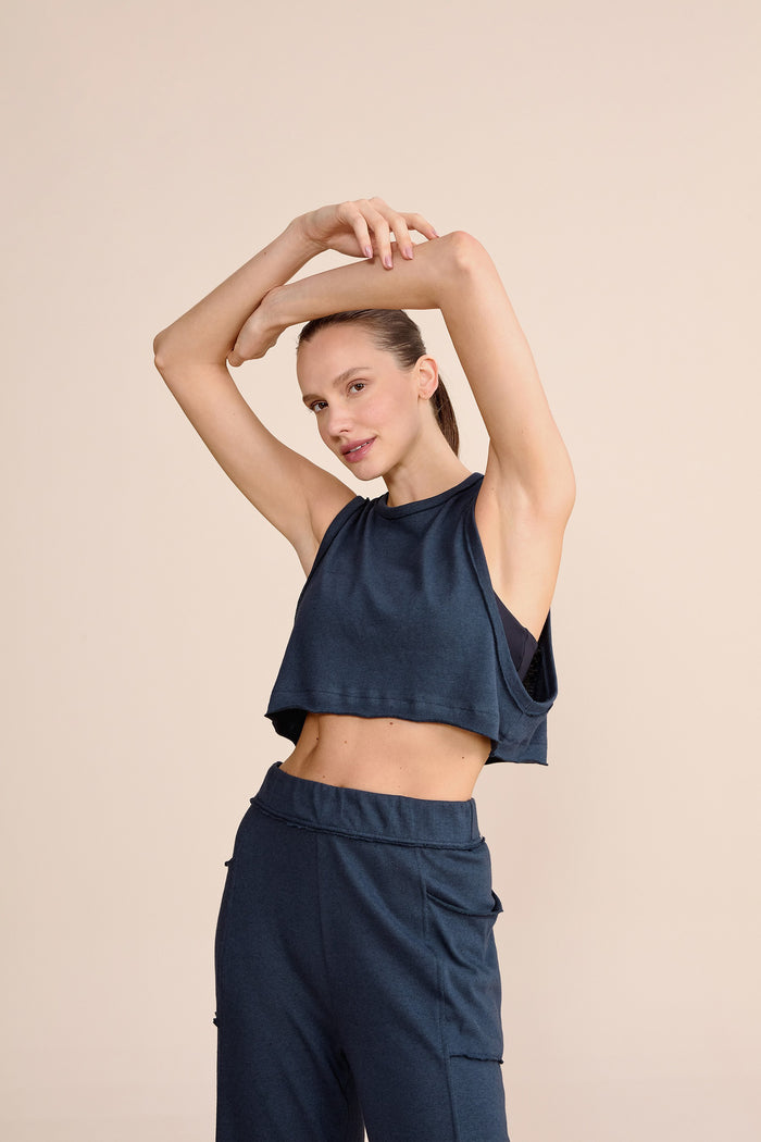 Slow Sweatshirt and Tank Top Set