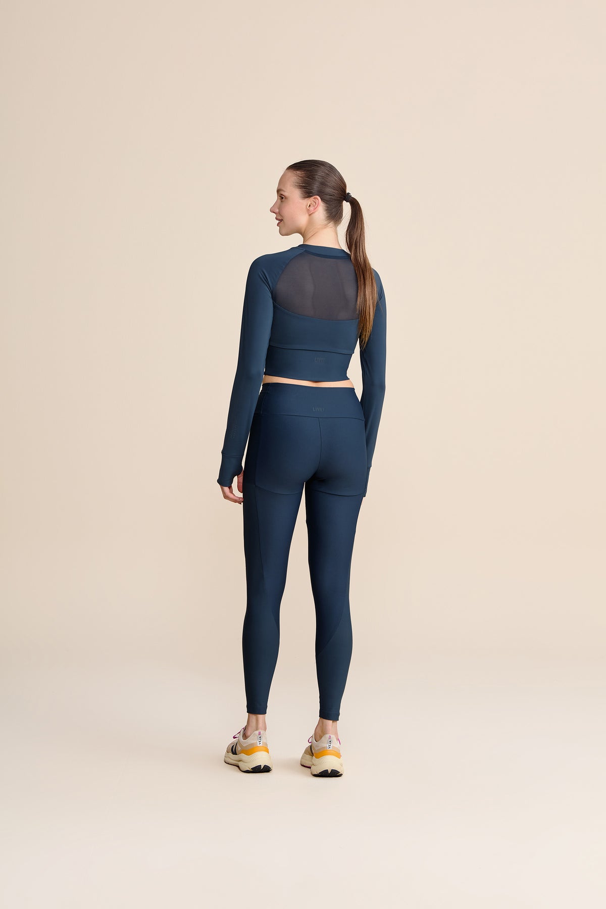 Race Pro® Tule Cropped Long Sleeve Top