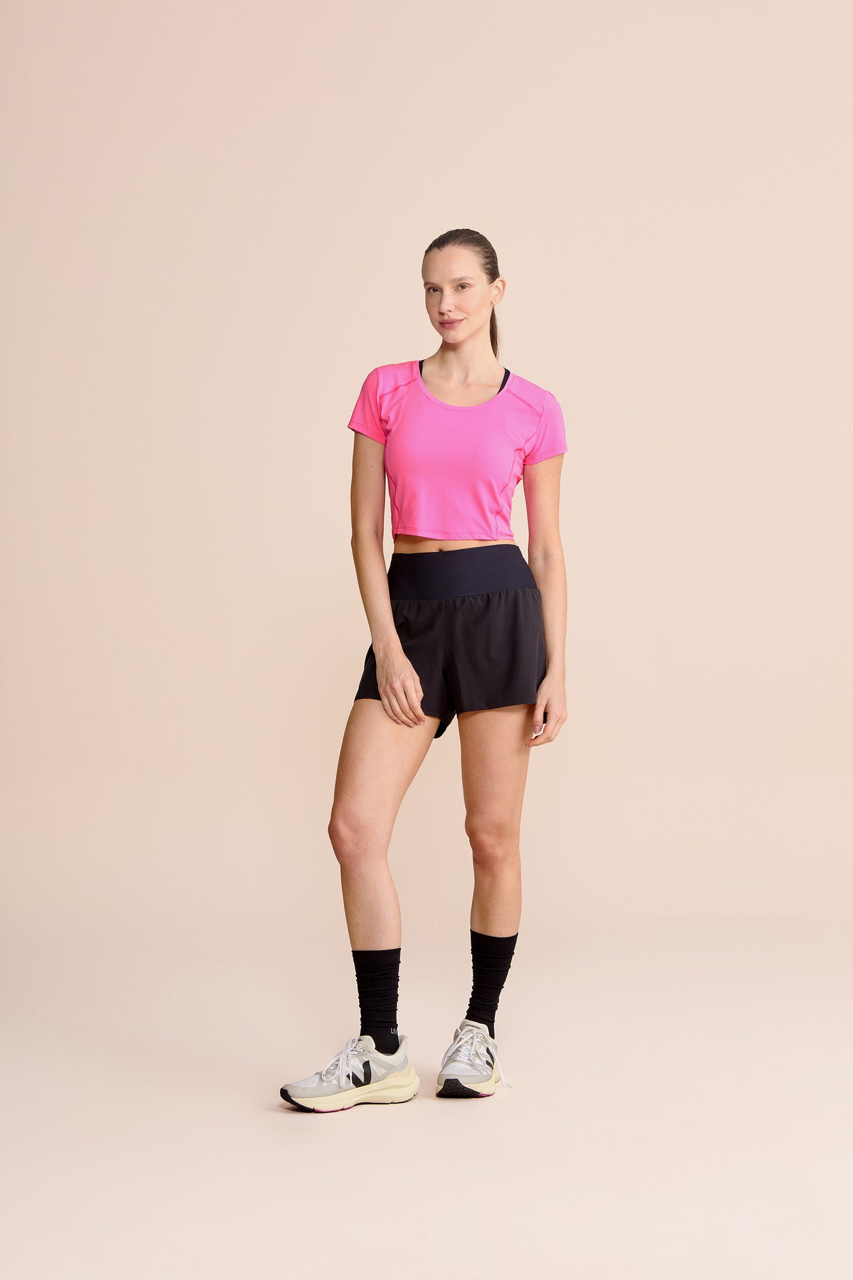 Laser Mix Cropped T-Shirt