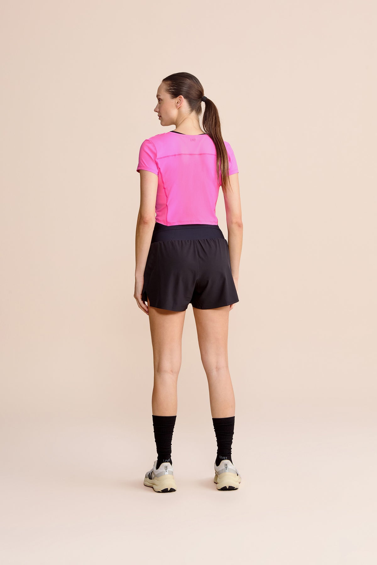 Laser Mix Cropped T-Shirt