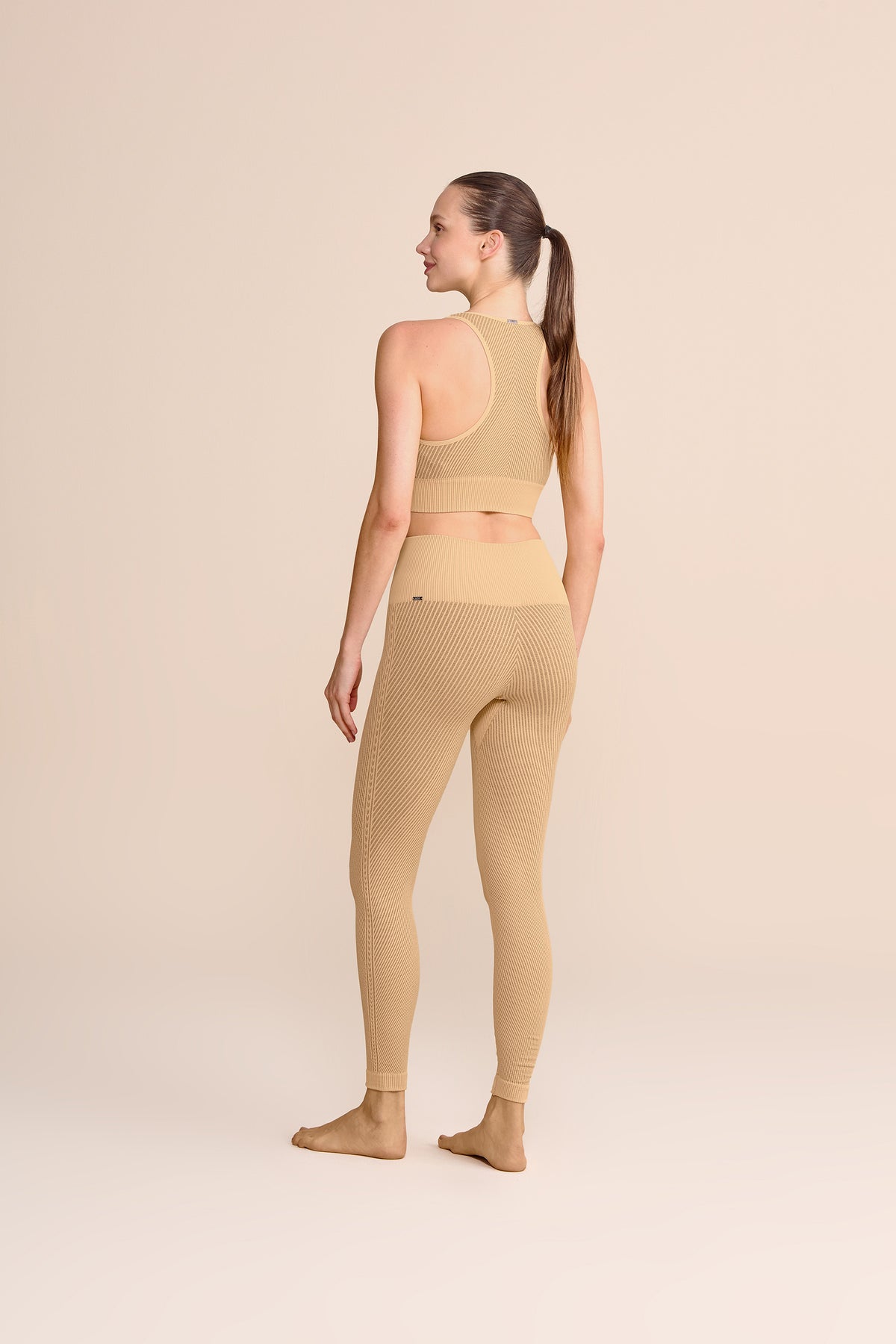 Seamless Diagonal Racerback Sports Bra