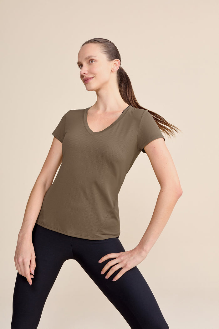 Action Side V-Neck T-Shirt
