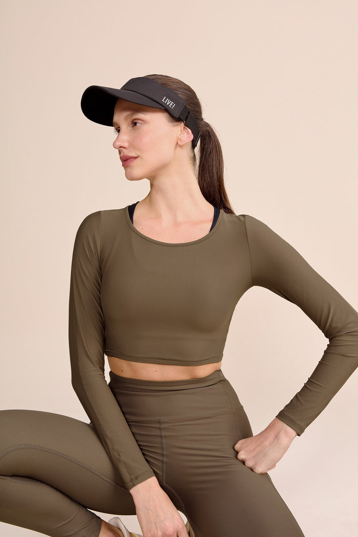 Harmony Crop Long-Sleeve Top