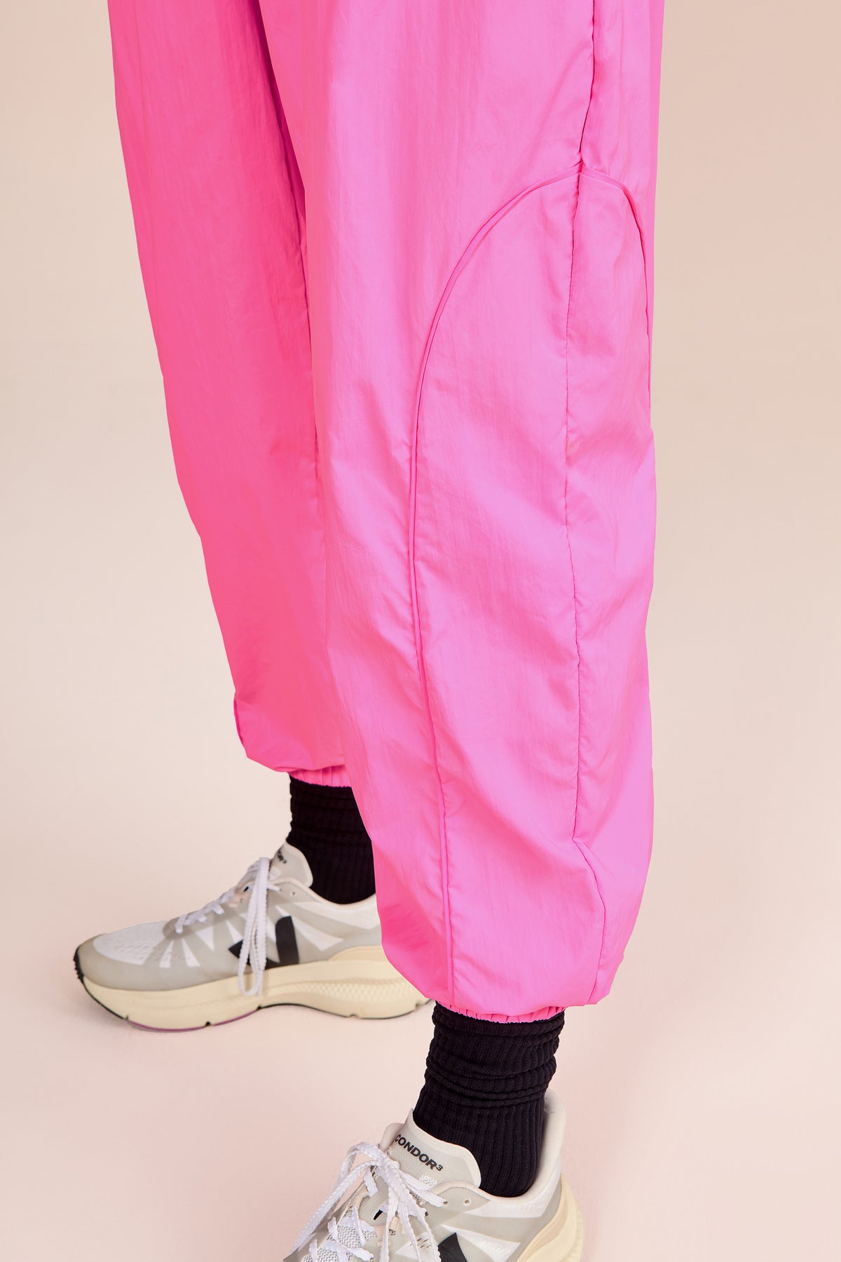 Nylon Net Filete Wide Pants