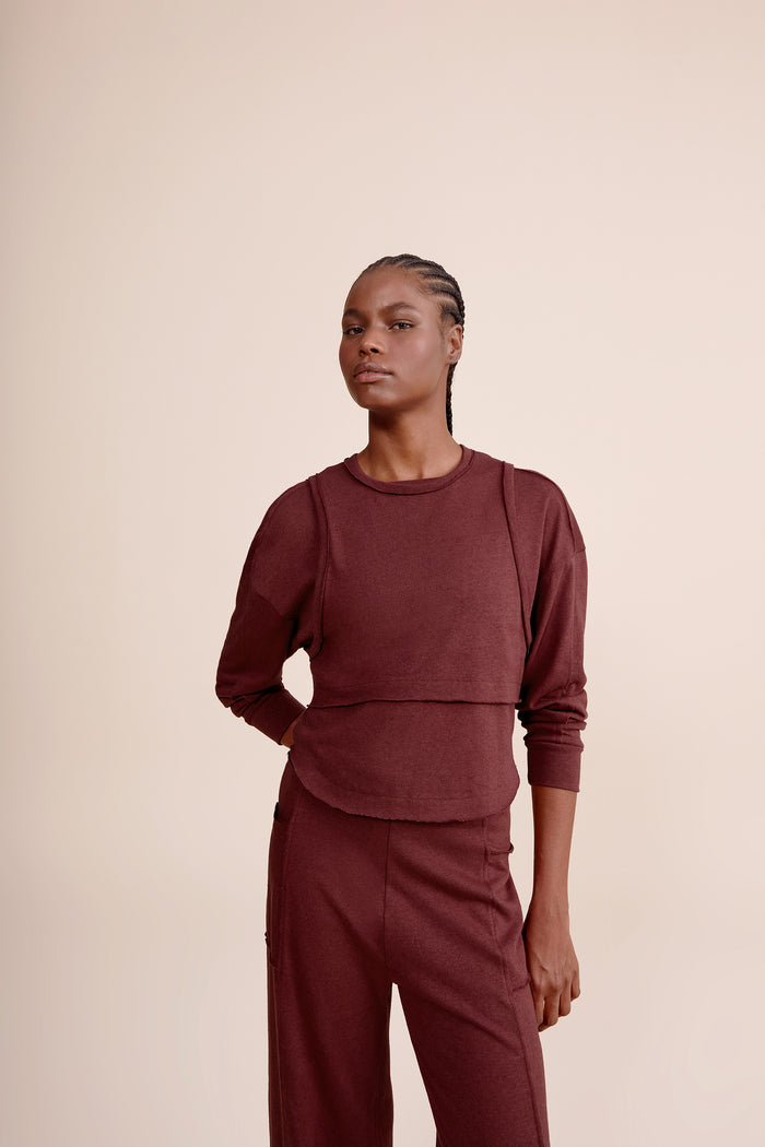 Slow Sweatshirt and Tank Top Set