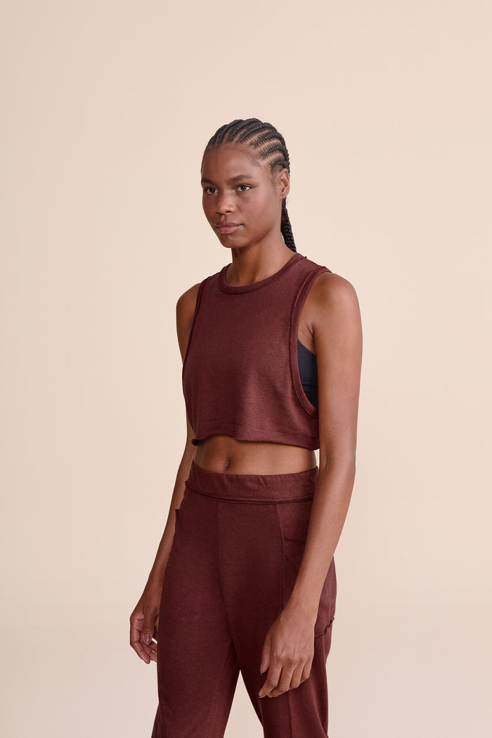 Slow Sweatshirt and Tank Top Set