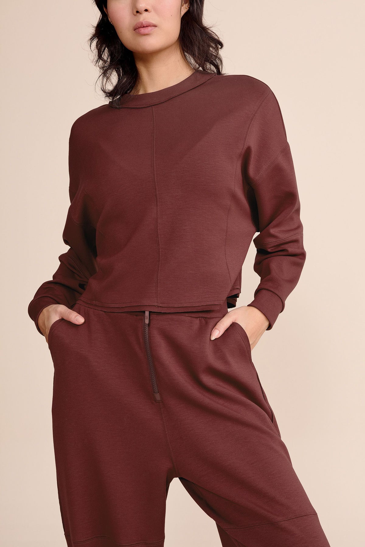 Posh Duo Zip-Back Sweatshirt